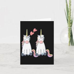 Unicorn Cute Bride And Groom Inlove Premium  Card