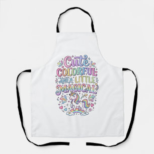 Unicorn Cute Colourful and a Little Magical Origin Apron
