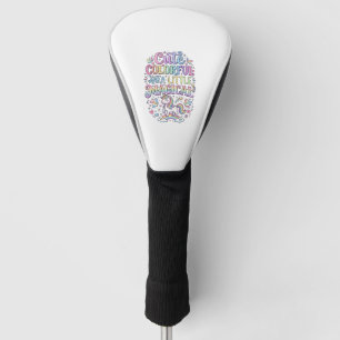Unicorn Cute Colourful and a Little Magical Origin Golf Head Cover