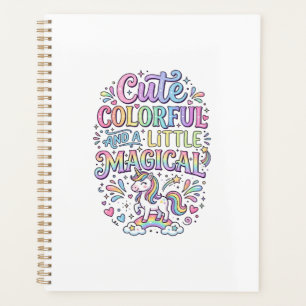 Unicorn Cute Colourful and a Little Magical Origin Planner