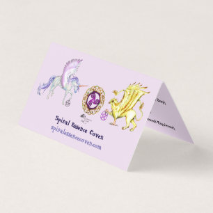 Unicorn Cute pegacorn pegasus horse pony griffon Business Card