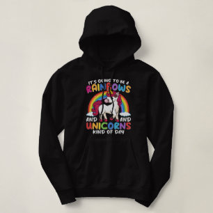 Unicorn Cute Whimsical Funny Rainbows And Unicorns Hoodie
