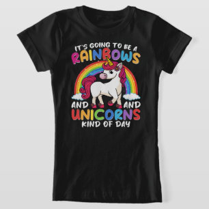 Unicorn Cute Whimsical Funny Rainbows And Unicorns T-Shirt