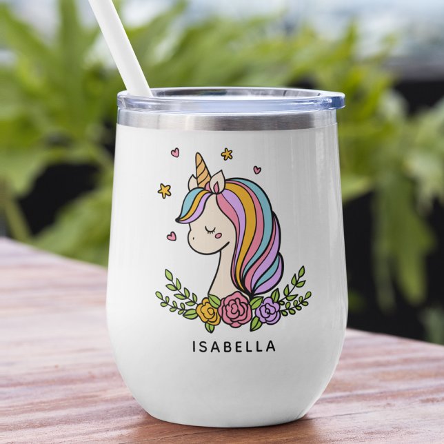 Unicorn Cute Whimsical Girly Personalised Name (Creator Uploaded)