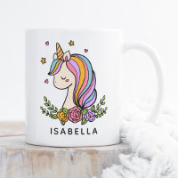 Unicorn Cute Whimsical Girly Personalised Name