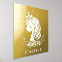 Unicorn Cute Whimsical Girly Personalised Name