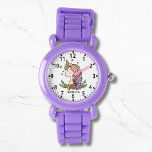 Unicorn Cute Whimsical Girly Pink Floral Girl's Watch<br><div class="desc">Unicorn Cute Whimsical Girly Pink Floral Personalised Name Girl's Watch features a cute unicorn with stars,  hearts and flowers. Personalised with your name. Perfect gifts for girls for birthday,  Christmas,  holidays and more. Designed by ©Evco Studio www.zazzle.com/store/evcostudio</div>