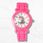 Unicorn Cute Whimsical Girly Pink Floral Watch<br><div class="desc">Unicorn Cute Whimsical Girly Pink Floral Personalised Name Girl's Watch features a cute unicorn with stars,  hearts and flowers. Personalised with your name. Perfect gifts for girls for birthday,  Christmas,  holidays and more. Designed by ©Evco Studio www.zazzle.com/store/evcostudio</div>