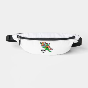 Unicorn Dab Jamaica Soccer Jersey Jamaican Footbal Bum Bags