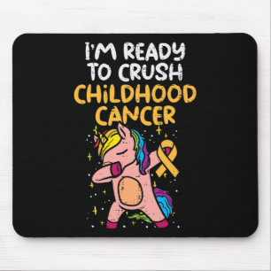 Unicorn Dab Ready To Crush Childhood Cancer Awaren Mouse Mat