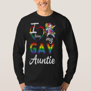 Unicorn Dabbin Accept Support Help Lgbt I Love My T-Shirt
