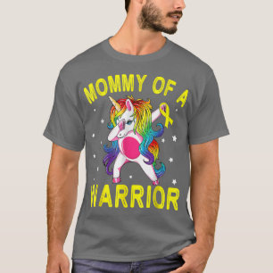 Unicorn Dabbing Gold Mummy Of A Warrior Childhood T-Shirt