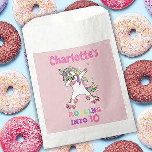 Unicorn Dabbing Roller Skating Birthday Favour Bags