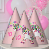 Unicorn Dabbing Roller Skating Birthday