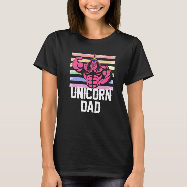 Unicorn Dad  for Men Father T-Shirt (Front)