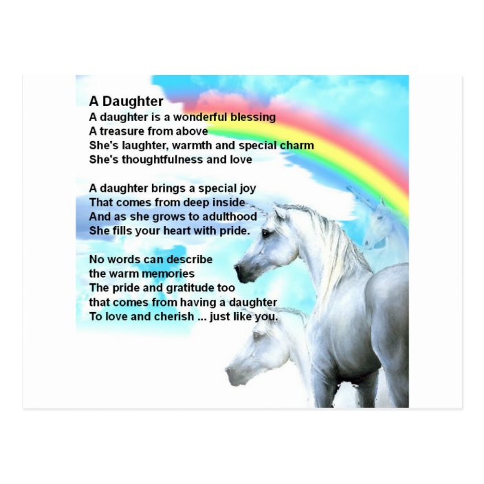 unicorn-daughter-poem-postcard-zazzle-co-uk