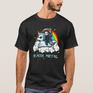 Unicorn Death Metal Rocker Go To Hell  T-Shirt