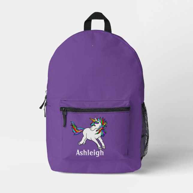 Unicorn Design Back Pack (Front)