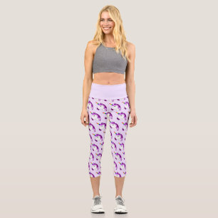Unicorn Design Capri Leggings