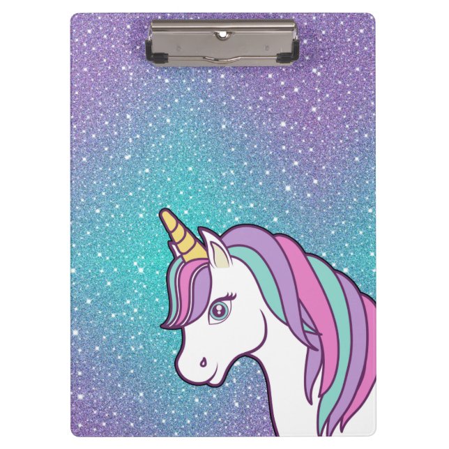 Unicorn design  clipboard (Front)