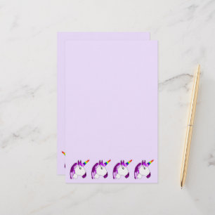 Unicorn Design Personalised Stationery