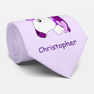 Unicorn Design Personalised Tie
