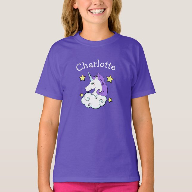 Unicorn Design T-Shirt Tee Shirt (Front)