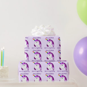 Unicorn Design Wrapping Paper