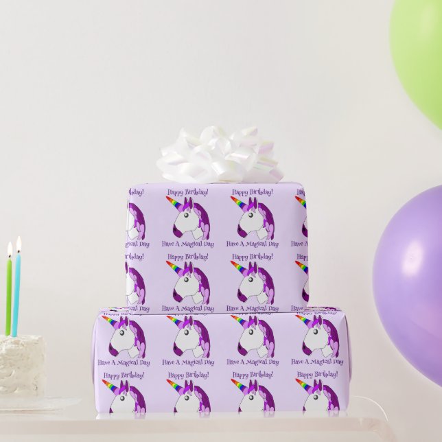 Unicorn Design Wrapping Paper (Party Gifts)