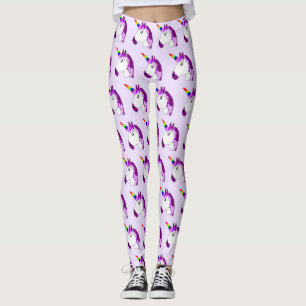 Unicorn Design You Choose Background Colour Leggings