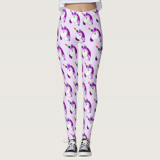 Unicorn Design You Choose Background Colour Leggings