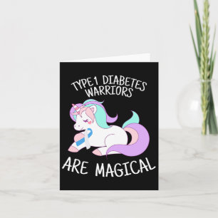 Unicorn Diabetes Warrior Gift  Card