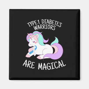 Unicorn Diabetes Warrior Gift  Magnet
