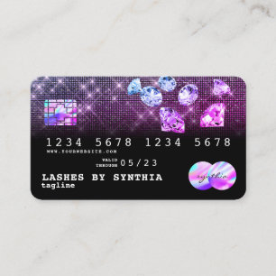 Unicorn Diamonds Glitter Credit Card Style modern