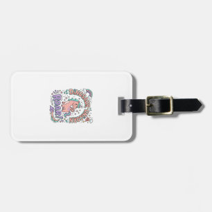 Unicorn Dinosaur Unicorn Roar Retro Style T-Shirt Luggage Tag