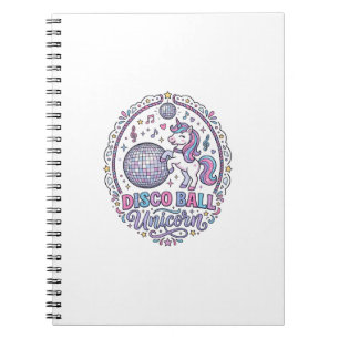 Unicorn Disco Ball Unicorn Playful Print on Demand Notebook