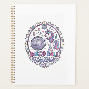 Unicorn Disco Ball Unicorn Playful Print on Demand Planner