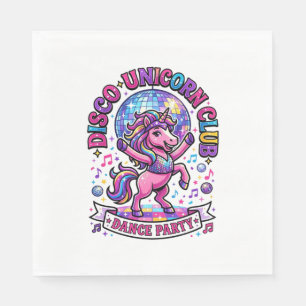 Unicorn Disco Unicorn Club Commercial Shirt Graphi Napkin
