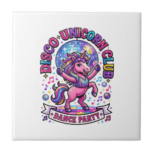 Unicorn Disco Unicorn Club Commercial Shirt Graphi Tile