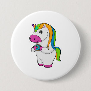 Unicorn Donut 7.5 Cm Round Badge