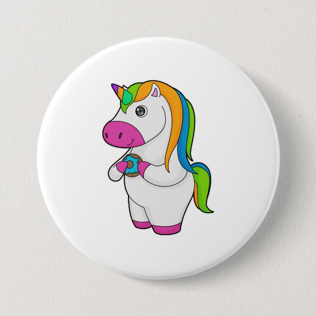Unicorn Donut 7.5 Cm Round Badge (Front)