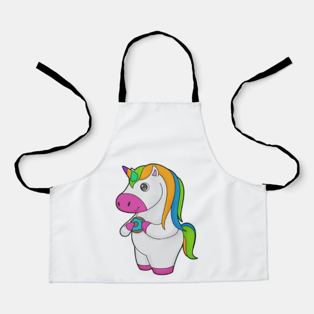 Unicorn Donut Apron (Front)