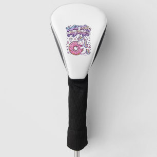 Unicorn Doughnut Touch My Magic Gift Idea Sticker  Golf Head Cover