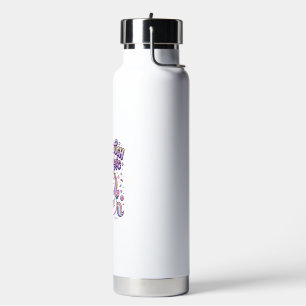 Unicorn Doughnut Touch My Magic Gift Idea Sticker  Water Bottle