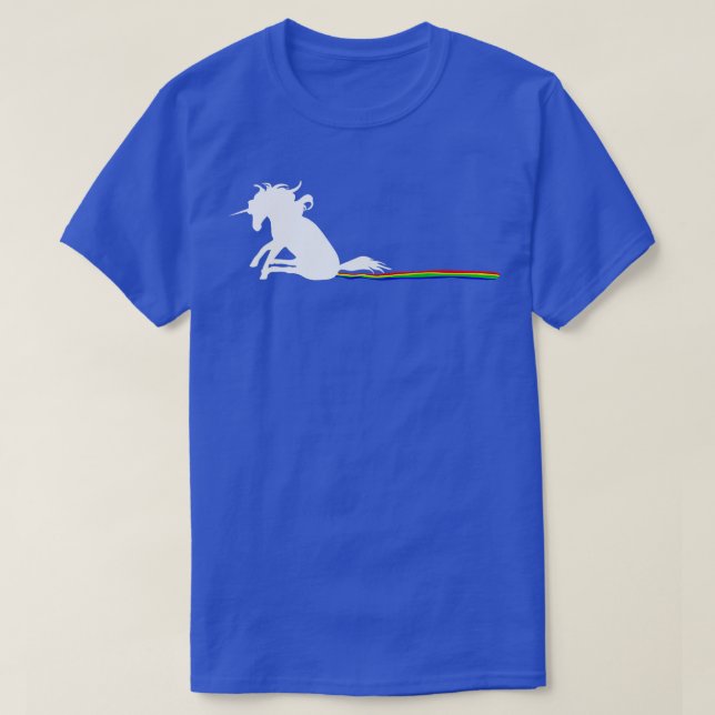 Unicorn Dragging Rainbows Funny Adult s Gifts  T-Shirt (Design Front)