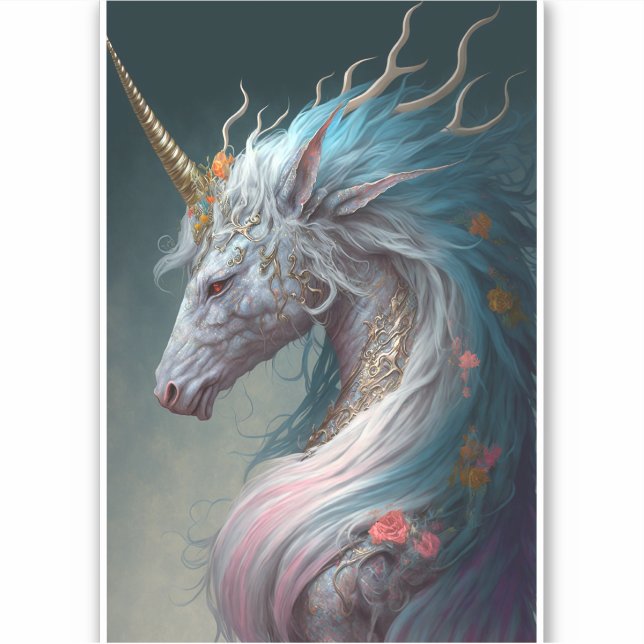 Unicorn Dragon Fantasy Art (Front)