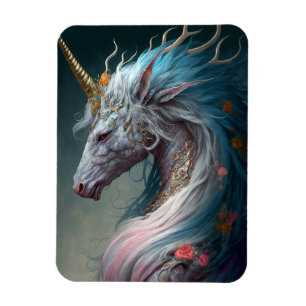 Unicorn Dragon Fantasy Art Magnet