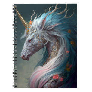 Unicorn Dragon Fantasy Art Notebook