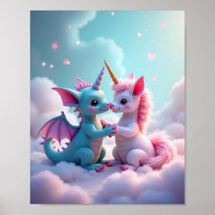 Unicorn dragon/Unicorn Poster