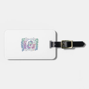 Unicorn Dream Big Little Unicorn Gift Idea Vector  Luggage Tag